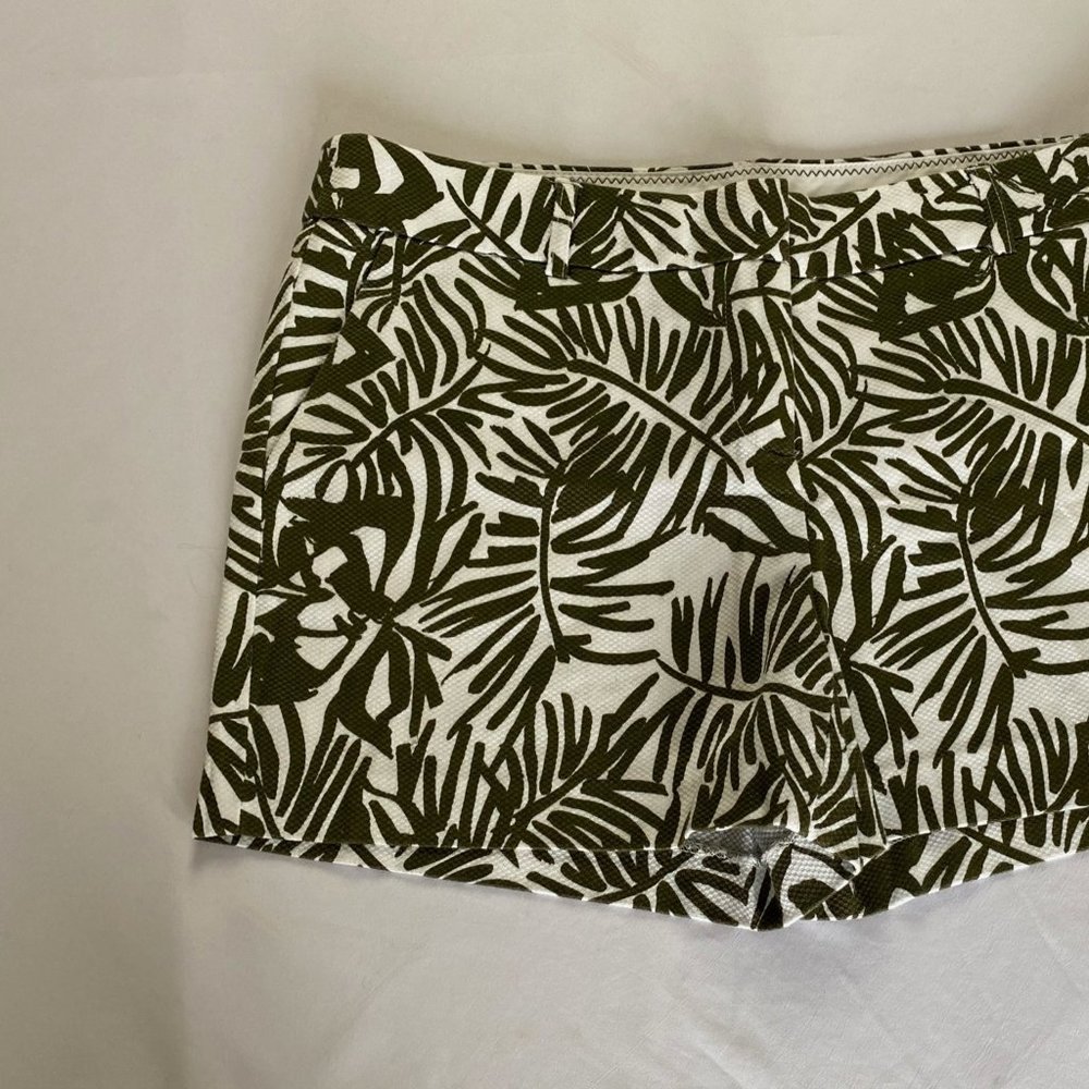 Green Patterned Shorts